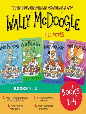 cover image of The Incredible Worlds of Wally McDoogle Books 1-4